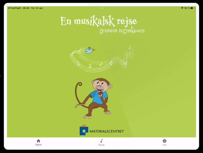 En musialsk rejse gennem regnskoven - ipad